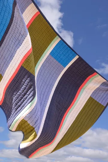 Pavilion throw - Blue-multicolour, 140x200 cm - Hübsch