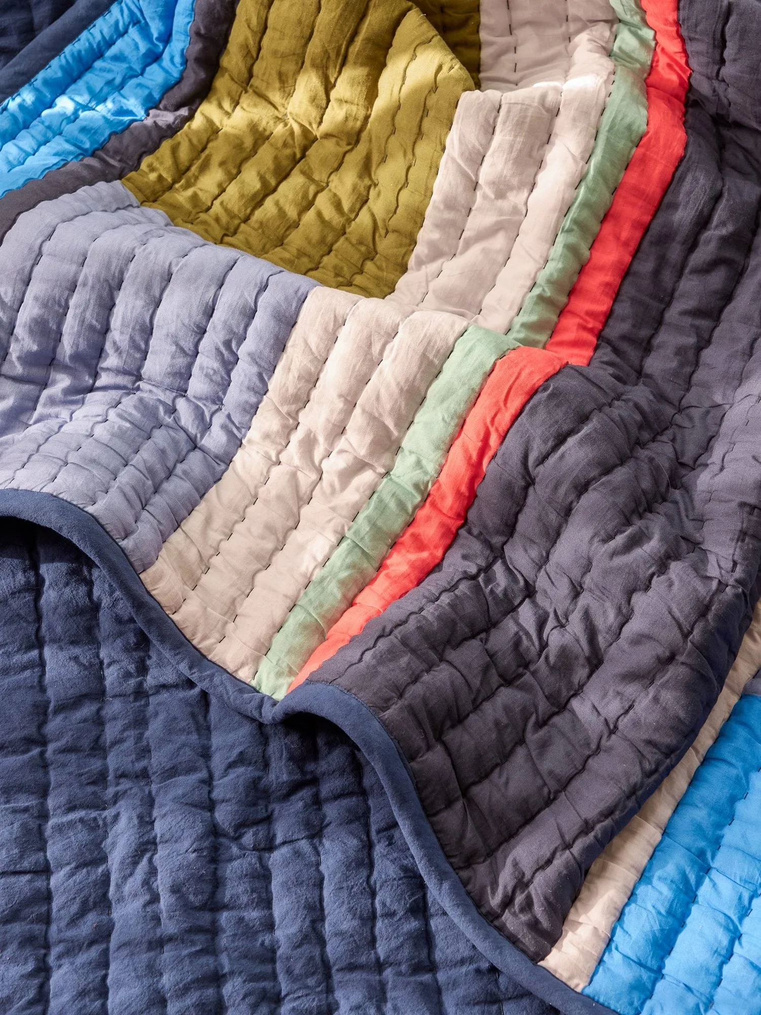 Pavilion throw, Blue-multicolour, 140x200 cm Hübsch