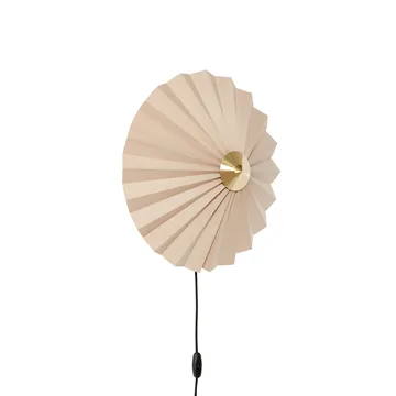 Pliss wall lamp - Beige - Hübsch