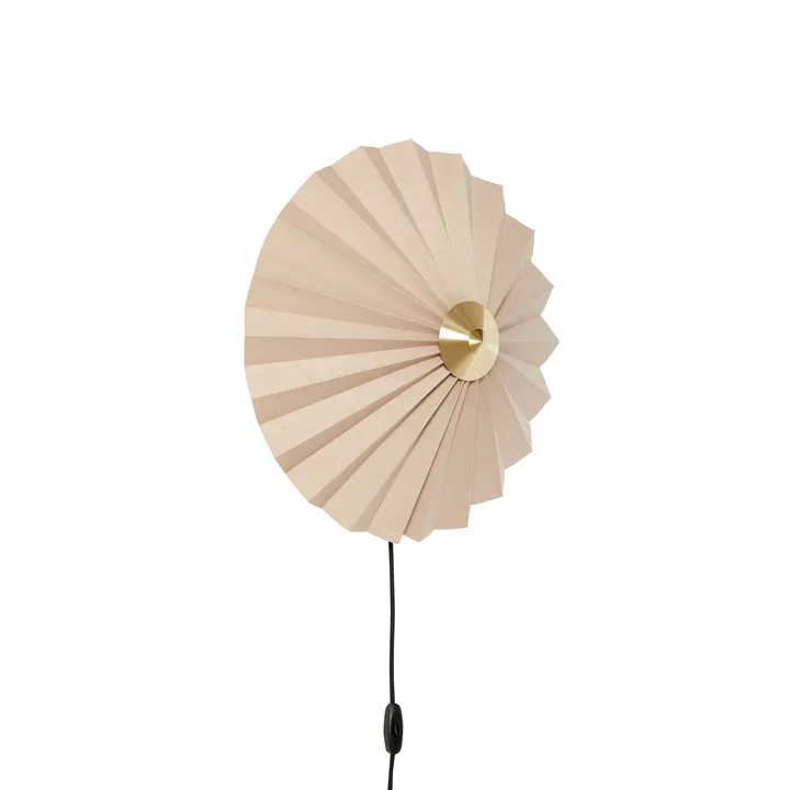 Pliss wall lamp - Beige - Hübsch