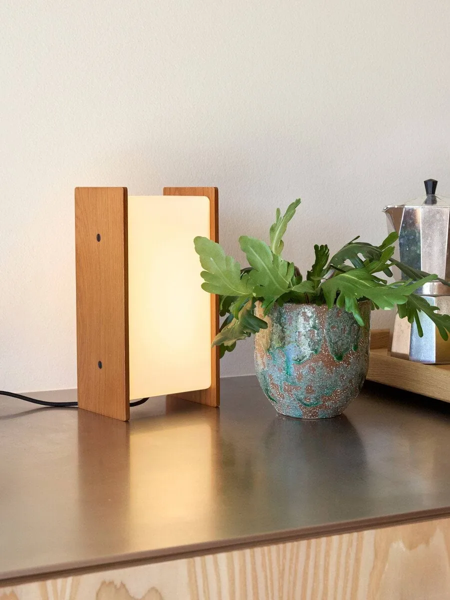 Sabi table lamp, Oak, 13x25x10 cm Hübsch