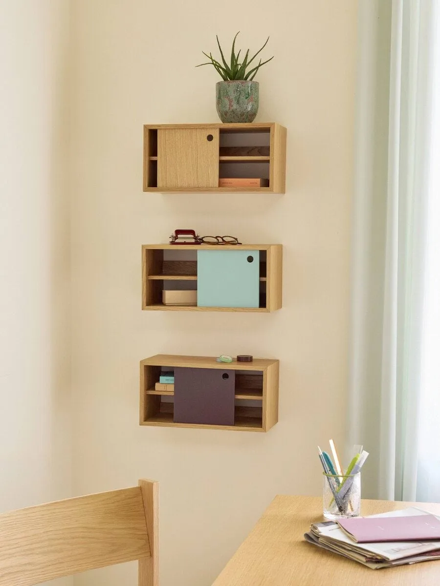 Slide shelf, Burgundy, 40x20x20 cm Hübsch