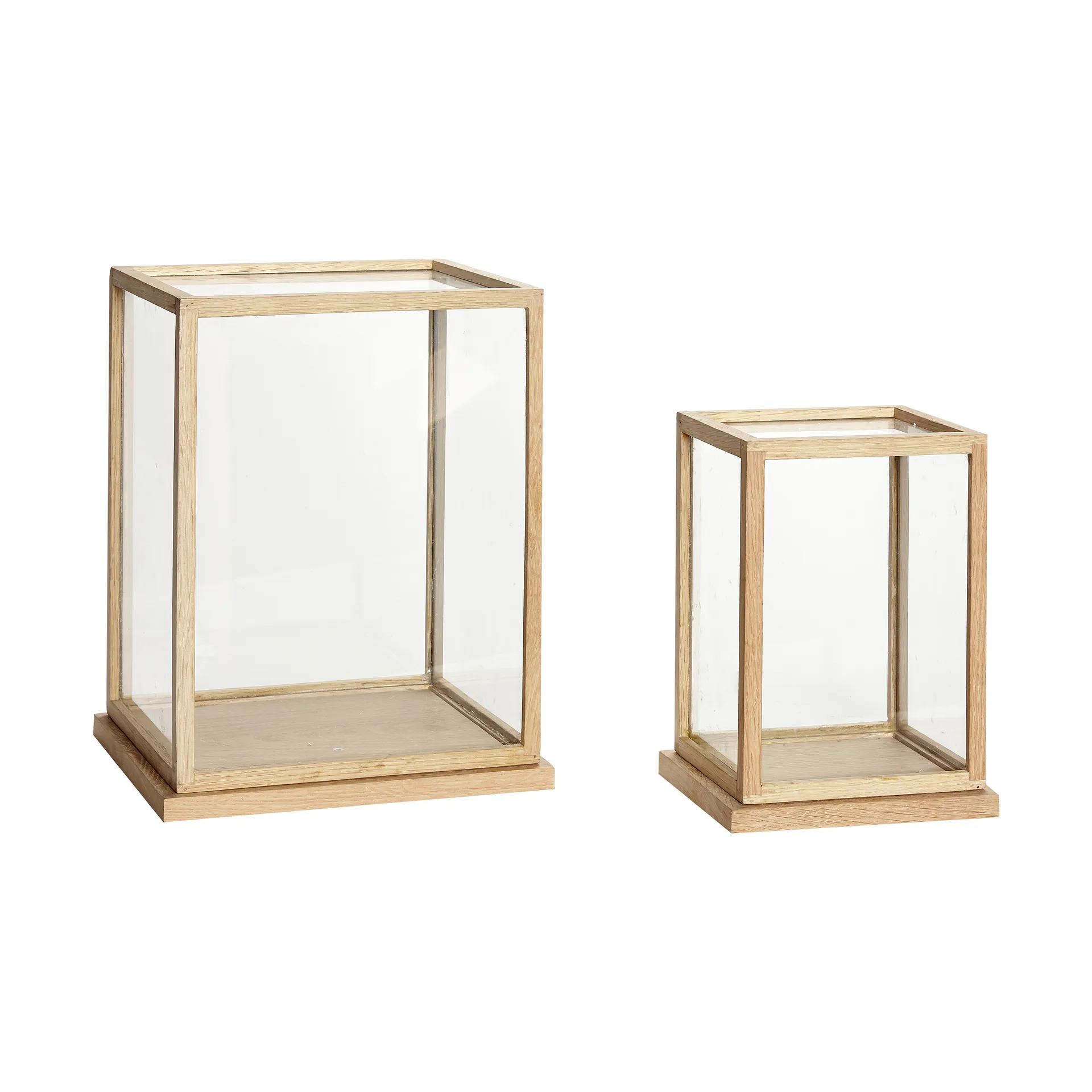 Spectacle display box large set of 2, Oak Hübsch