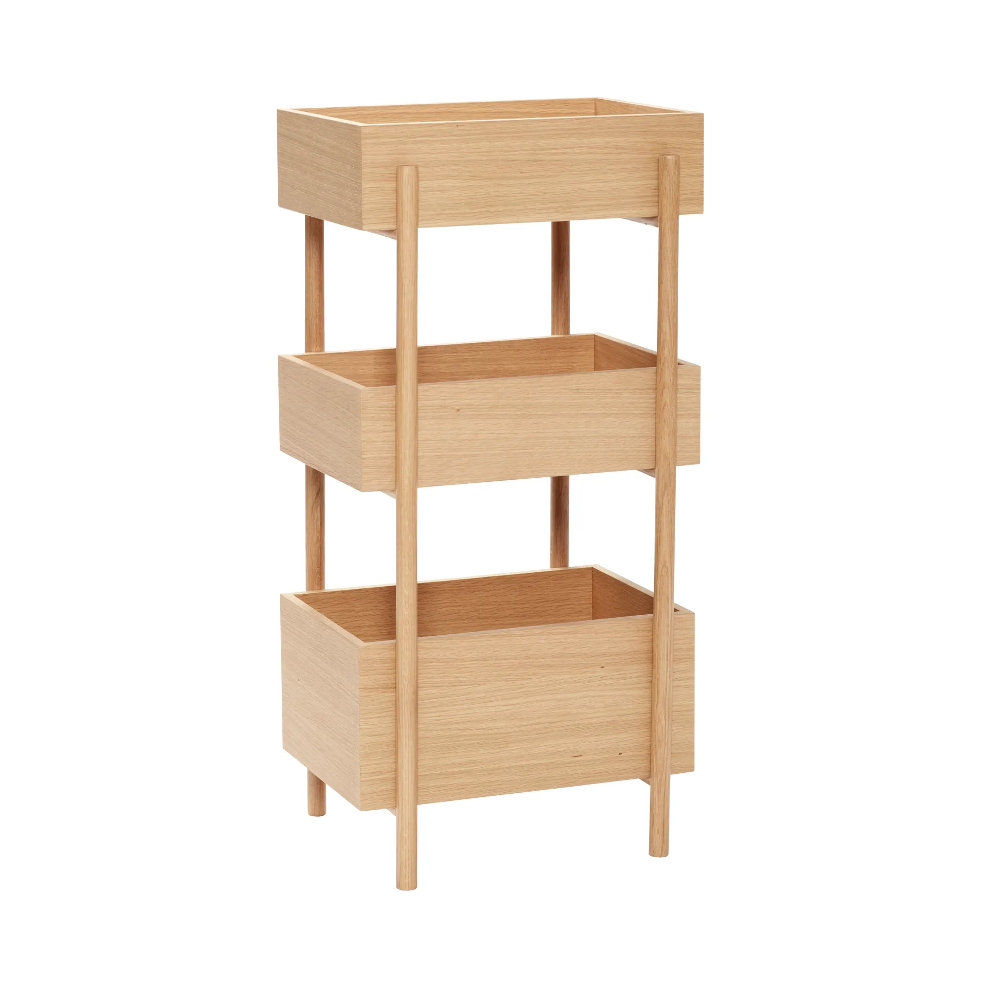 Stack console table, Oak Hübsch