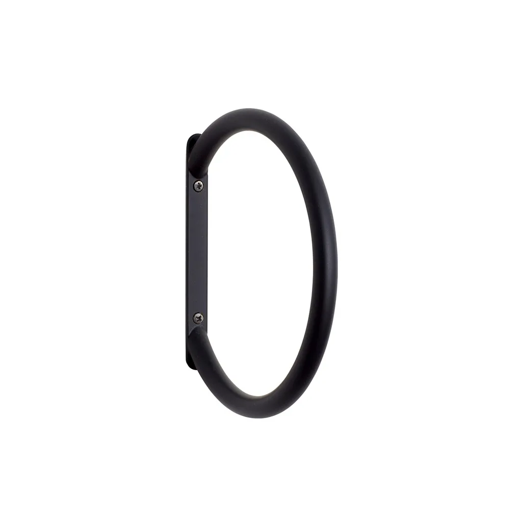 Towel holder, Black Hübsch