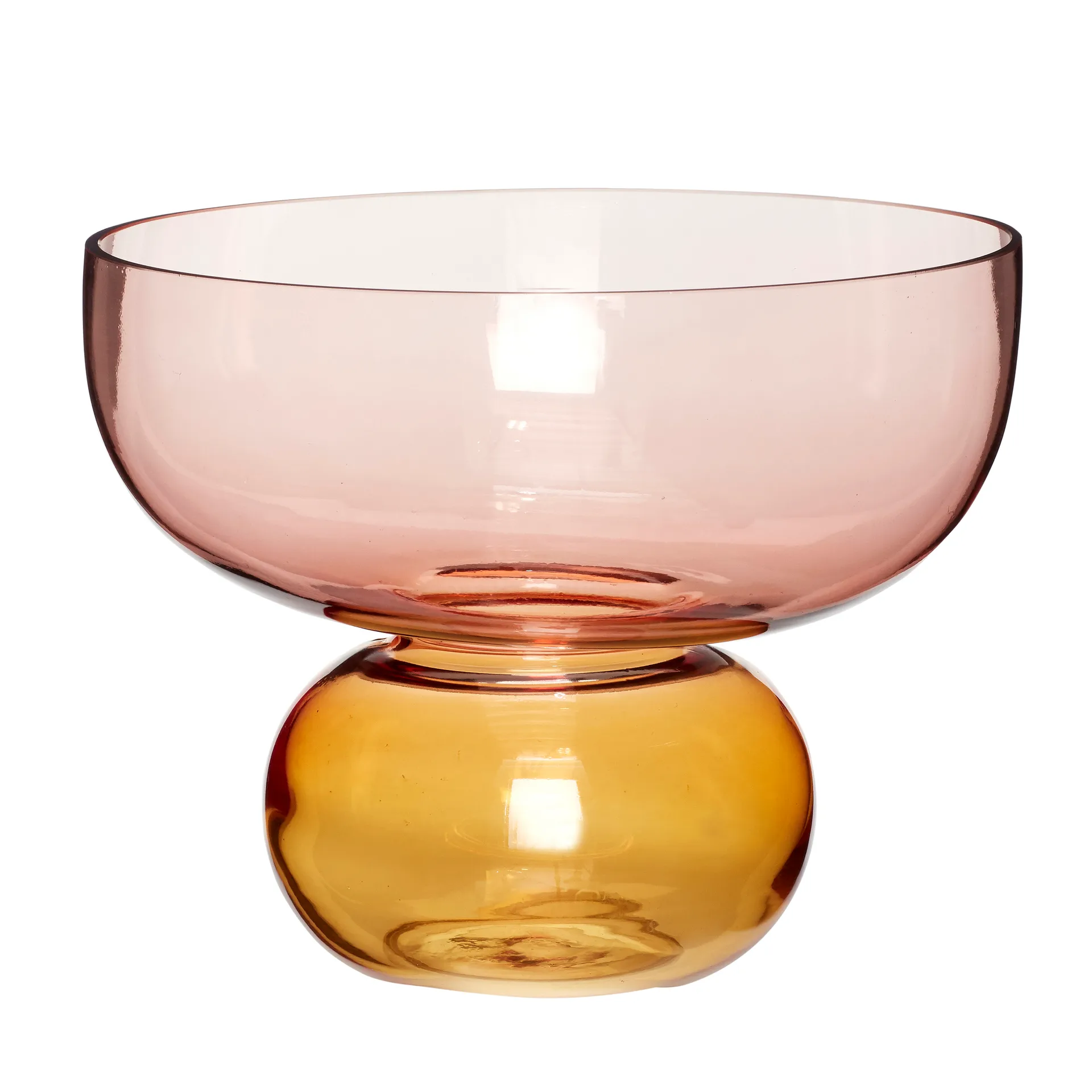 Vase Ø25 cm, Rose amber Hübsch