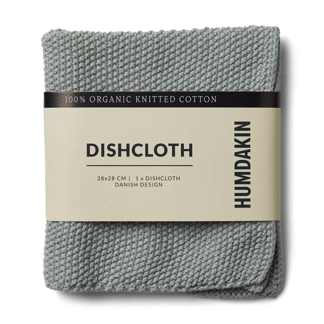 Humdakin Knitted dishcloth 28x28 cm, Stone Humdakin