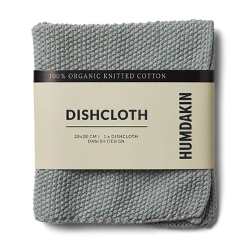 Humdakin Knitted dishcloth 28x28 cm - Stone - Humdakin