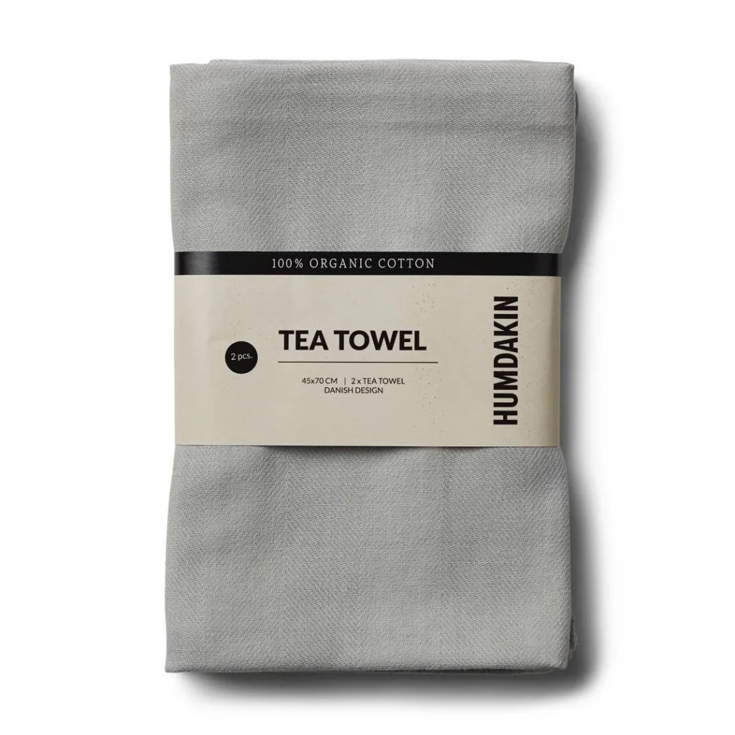 Humdakin Organic kitchen towel 45x70 cm 2-pack, Stone Humdakin