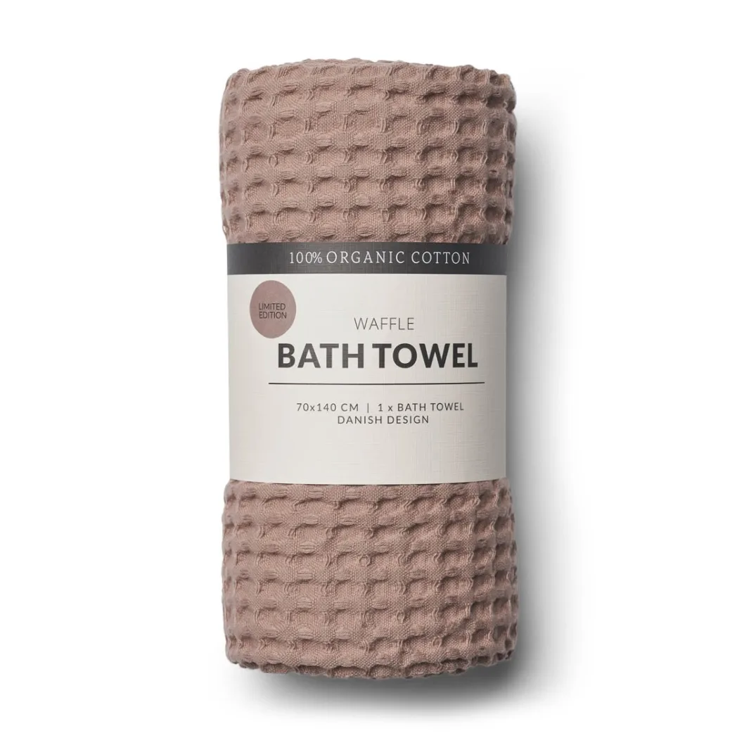 Humdakin Waffle bath towel 70x135 cm, Latte Humdakin