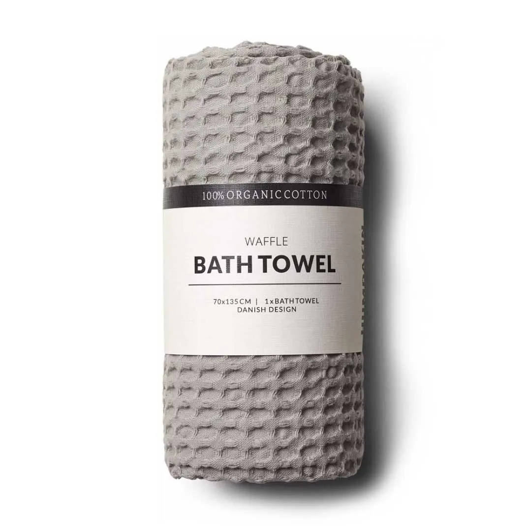Humdakin Waffle bath towel 70x135 cm, Stone Humdakin