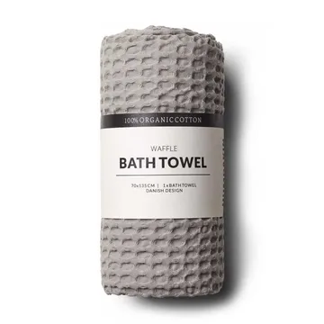 Humdakin Waffle bath towel 70x135 cm - Stone - Humdakin
