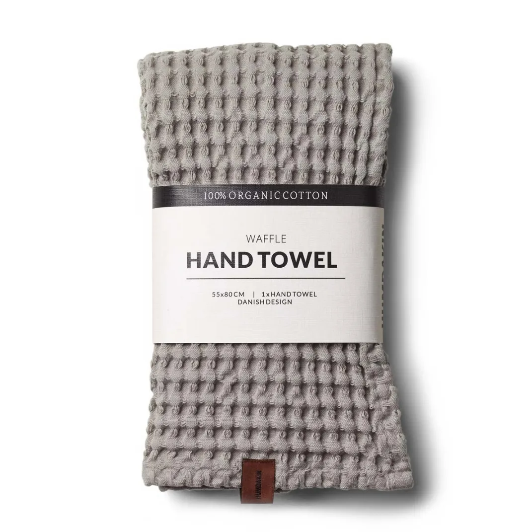 Humdakin Waffle towel 55x80 cm, Stone Humdakin