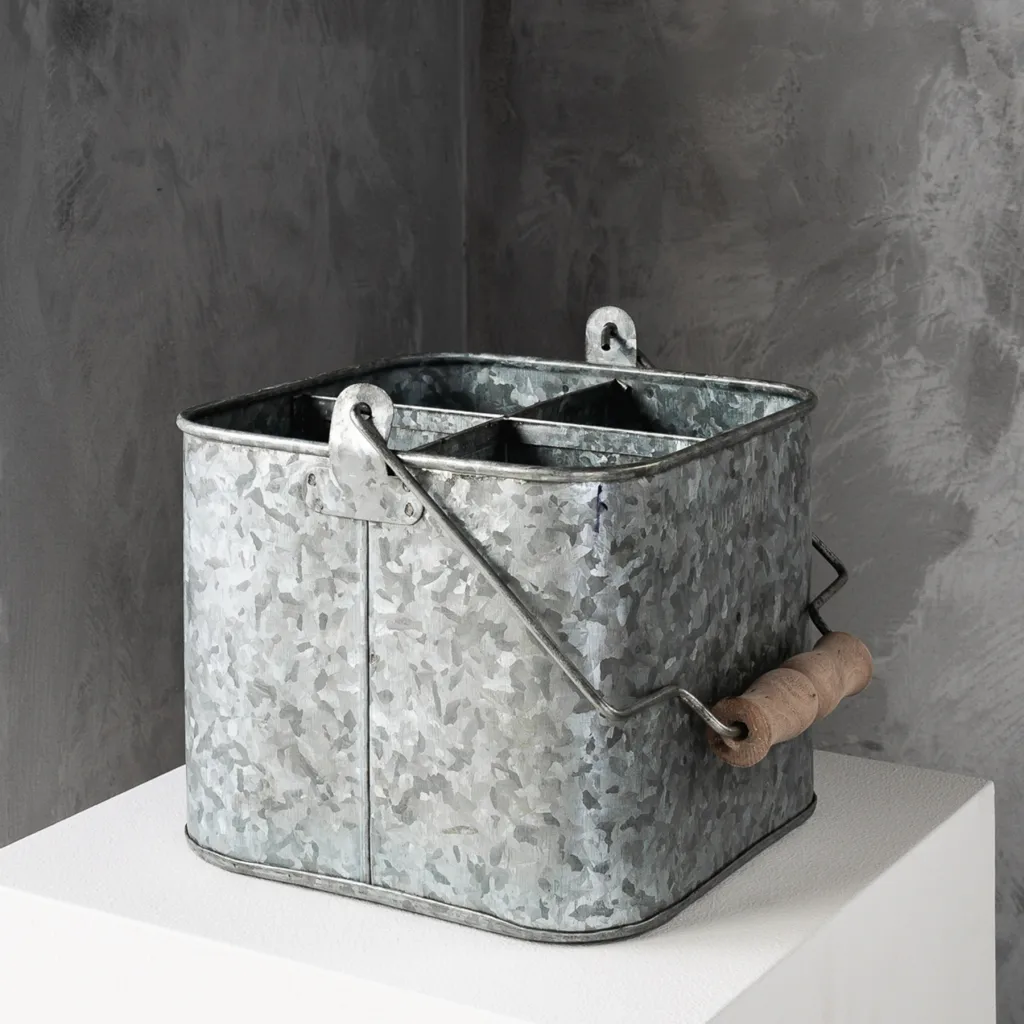 Humdakin zink bucket storage box, 25x25 cm Humdakin