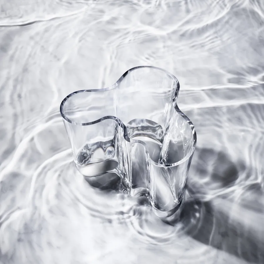 Aalto duo vase, clear Iittala