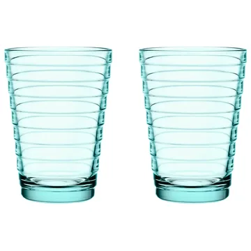 Aino Aalto drinks glass 33 cl 2-pack - water green - Iittala