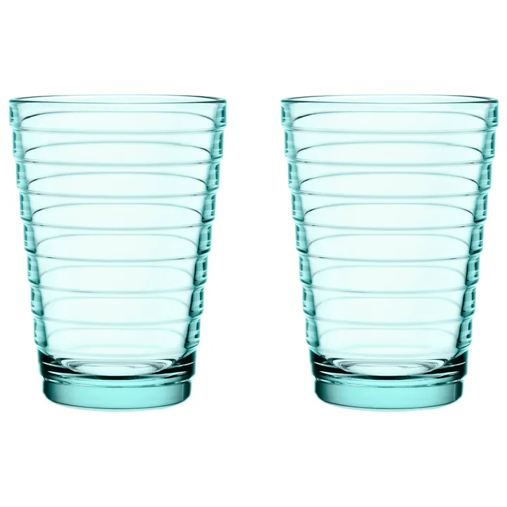 Aino Aalto drinks glass 33 cl 2-pack - water green - Iittala
