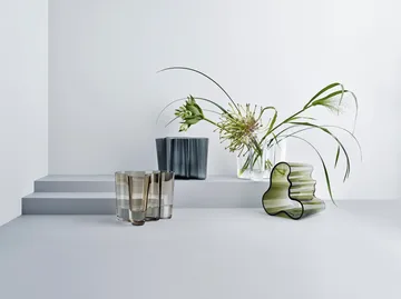 Alvar Aalto vase dark grey - 160 mm - Iittala