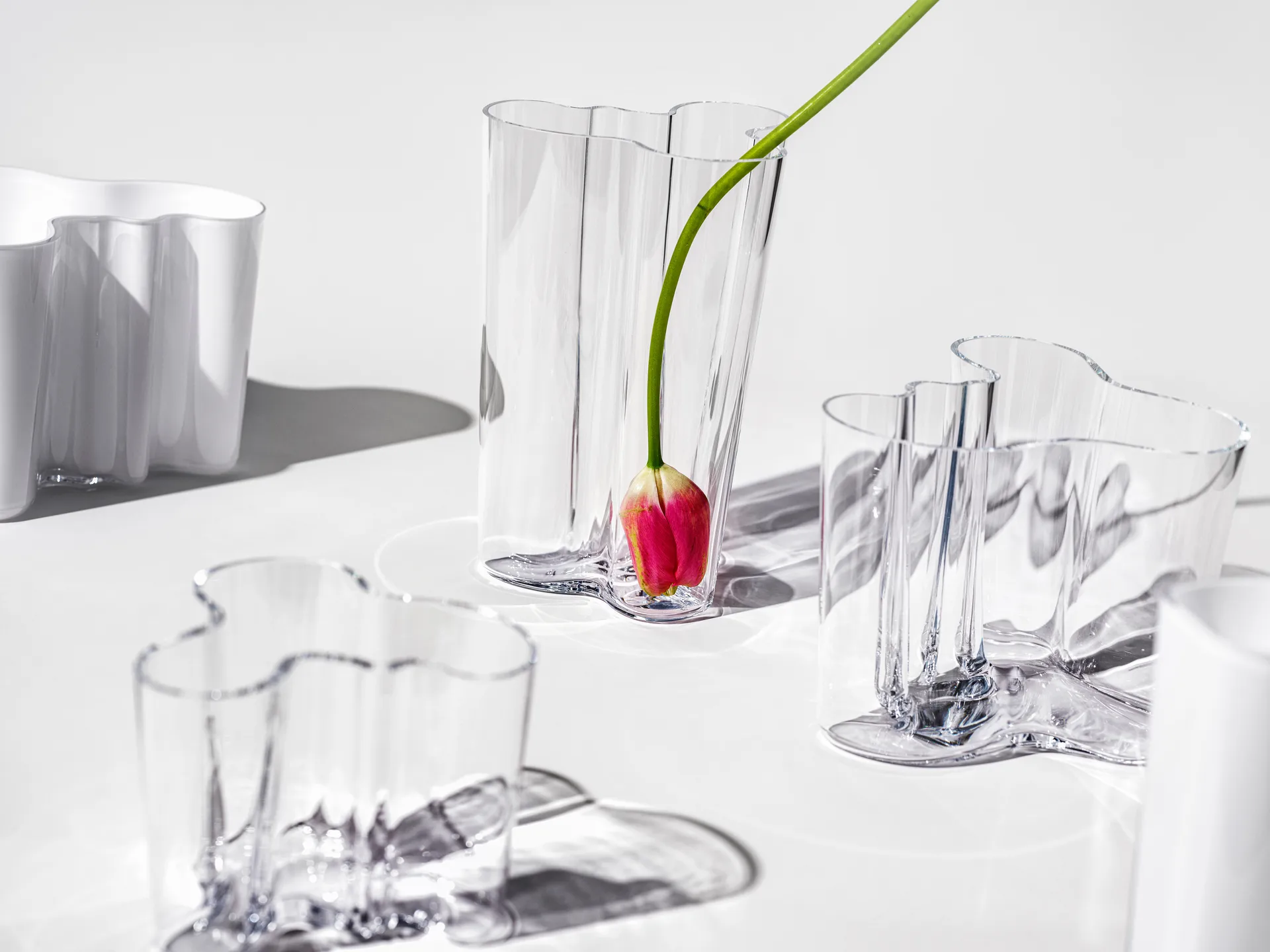 Alvar Aalto vase Savoy clear, 120 mm Iittala