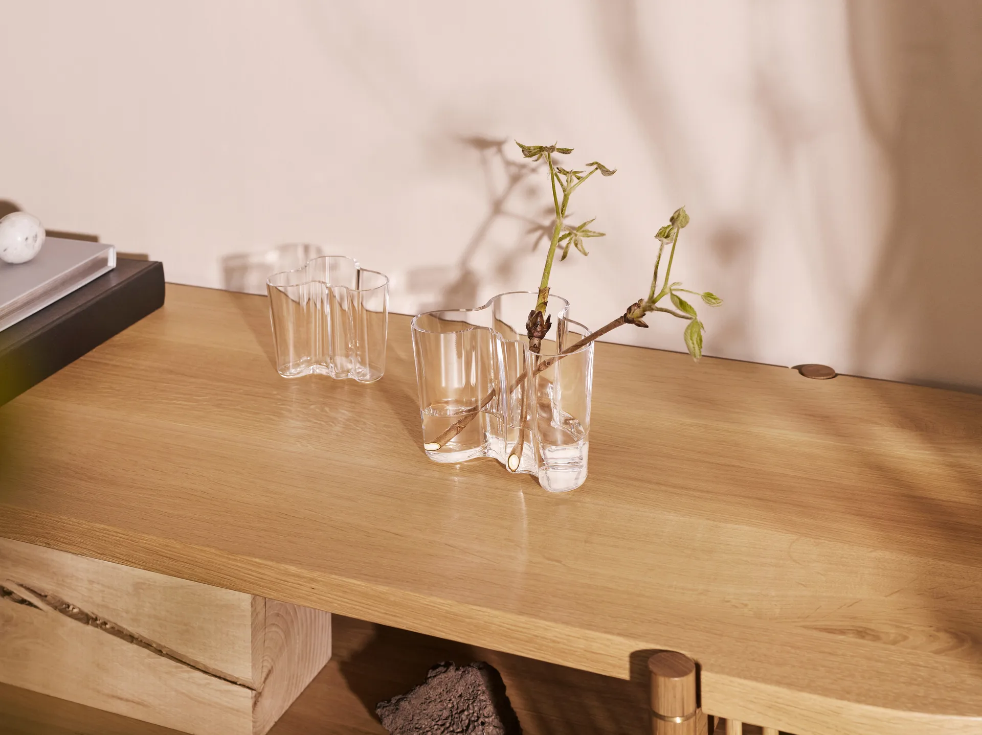 Alvar Aalto vase Savoy clear, 95 mm Iittala