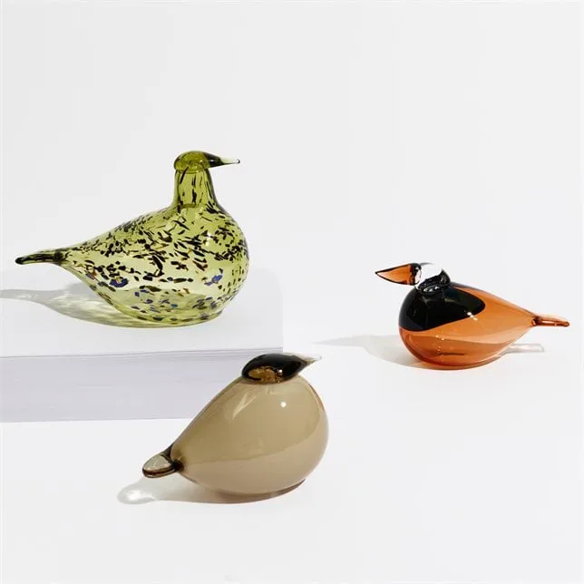 Birds by Toikka Kuulas, Linen, 14x9 cm Iittala
