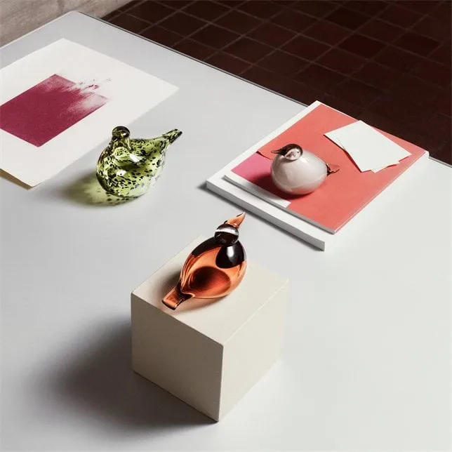 Birds by Toikka Queenfisher, Bitter orange, 15.5x7 cm Iittala
