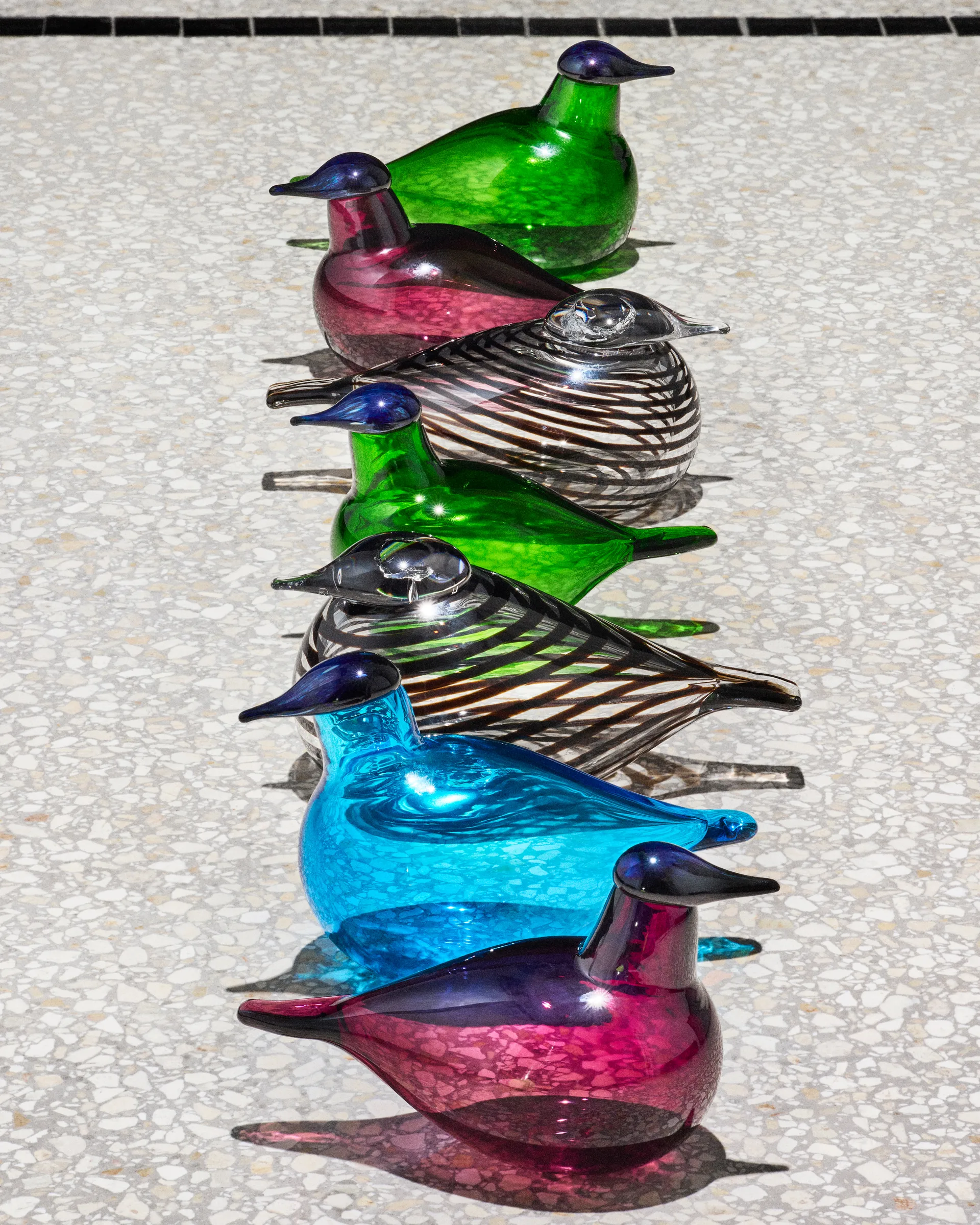 Chiffchaff glass bird, Green, 13x8 cm Iittala