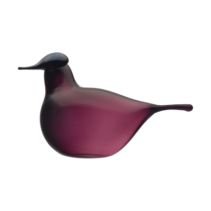 Chiffchaff glass bird - Purple, 13x8 cm - Iittala