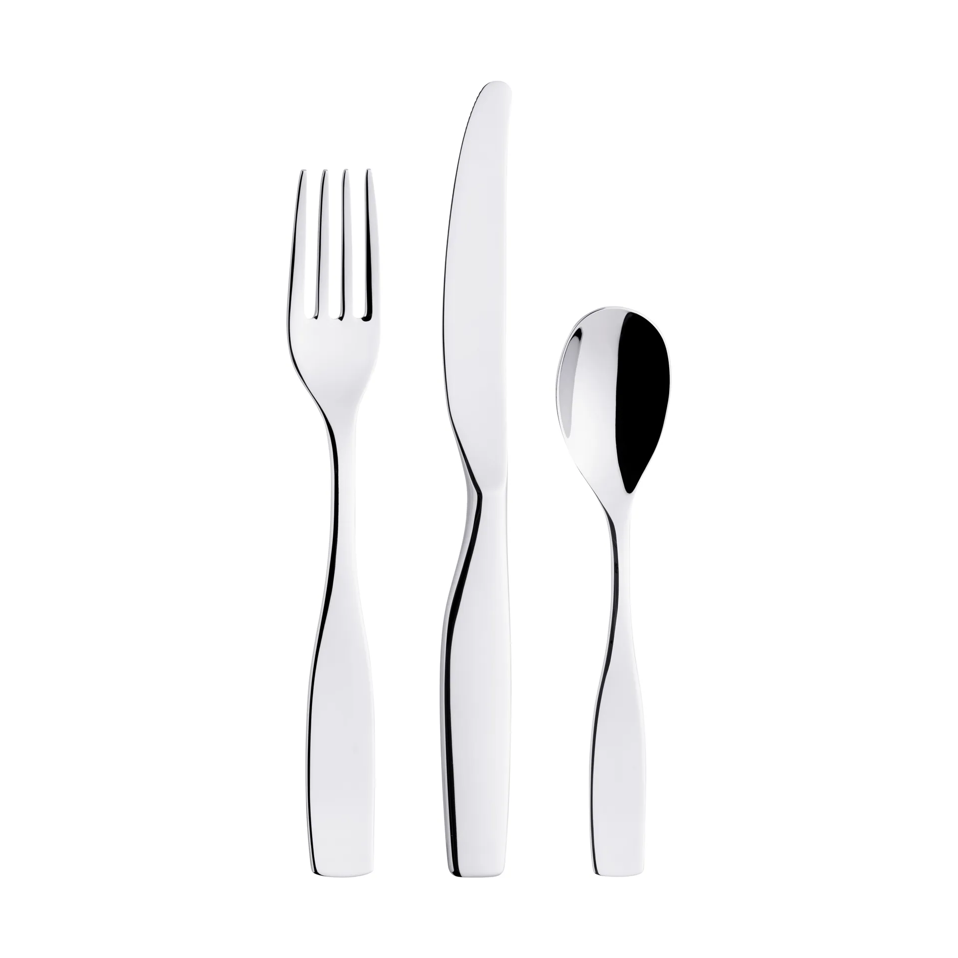 Citterio 98 dessert cutlery 12 pieces gift set, Plain stainless steel Iittala