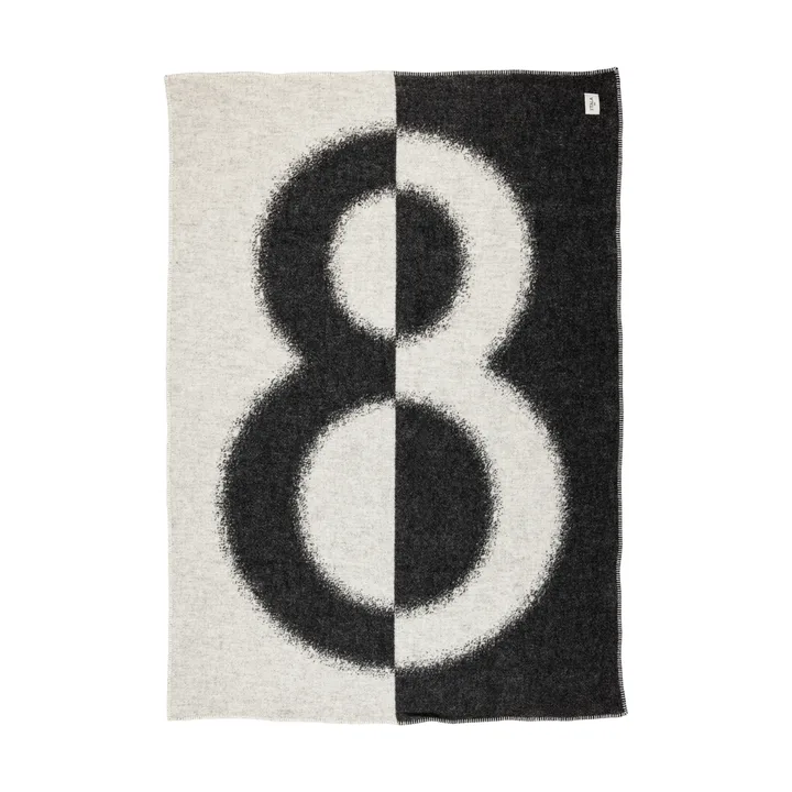 Iittala 8 throw 130x180 cm - Ecru-Black - Iittala