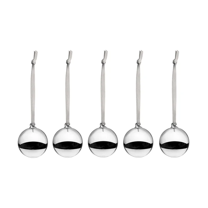 Iittala glass ball Ø4 cm 5-pack - Silver - Iittala