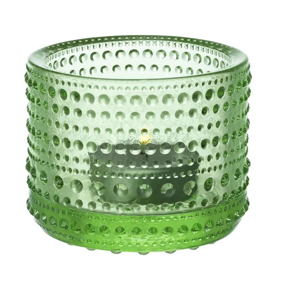 Kastehelmi candleholder, apple green Iittala