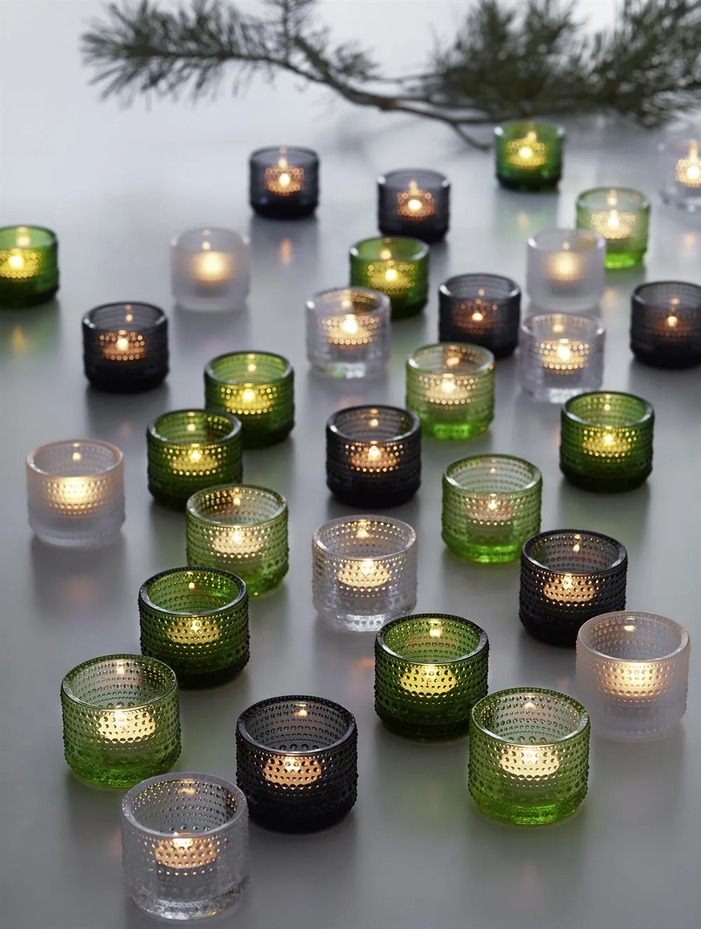 Kastehelmi candleholder, apple green Iittala