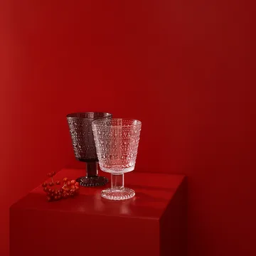 Kastehelmi drinking glass with stem 26 cl 2-pack - Clear - Iittala