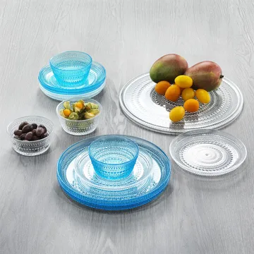 Kastehelmi plate small Ø24.8 cm - clear - Iittala