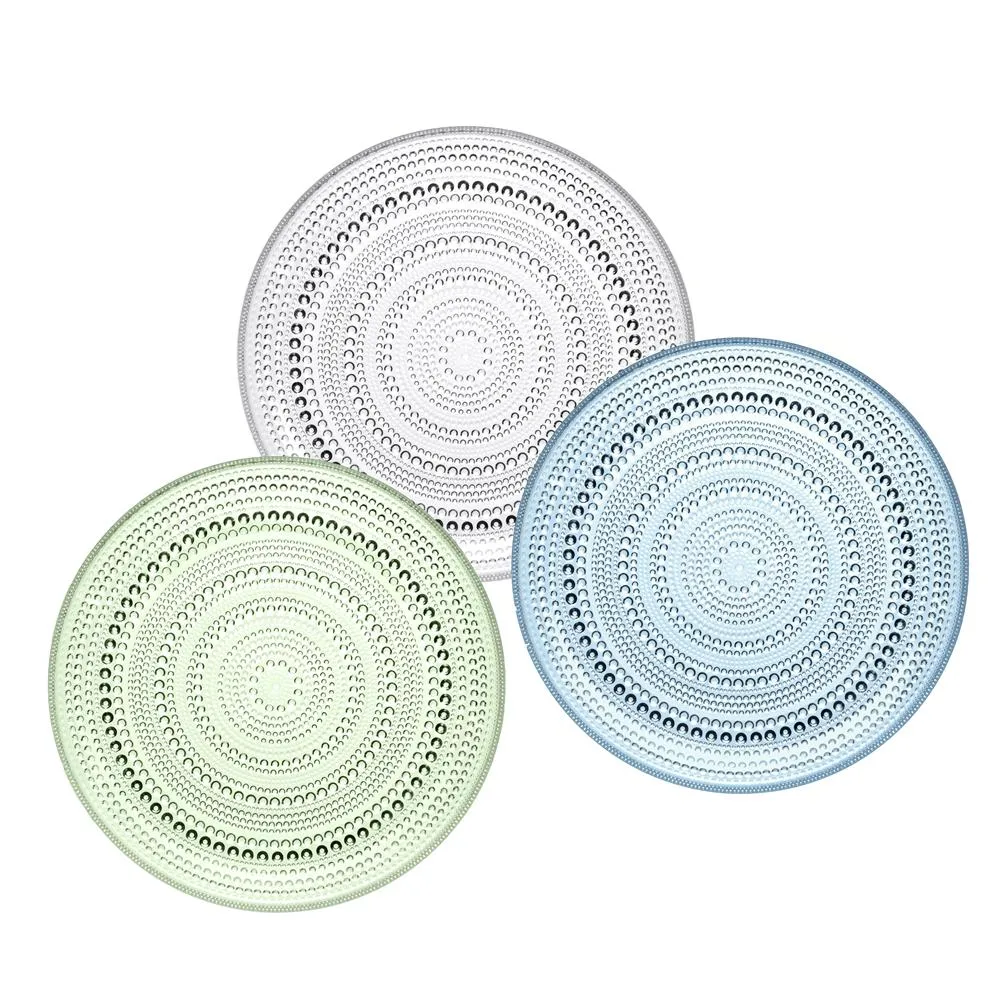 Kastehelmi plate small Ø24.8 cm, clear Iittala