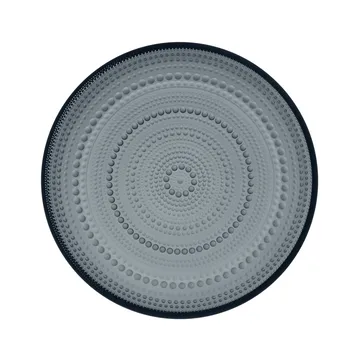 Kastehelmi plate small Ø24.8 cm - dark grey - Iittala