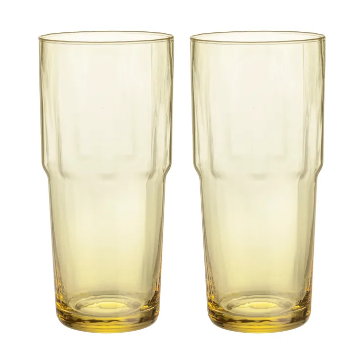 Solare drinking glass tall 39 cl 2-pack - Eldgul - Iittala