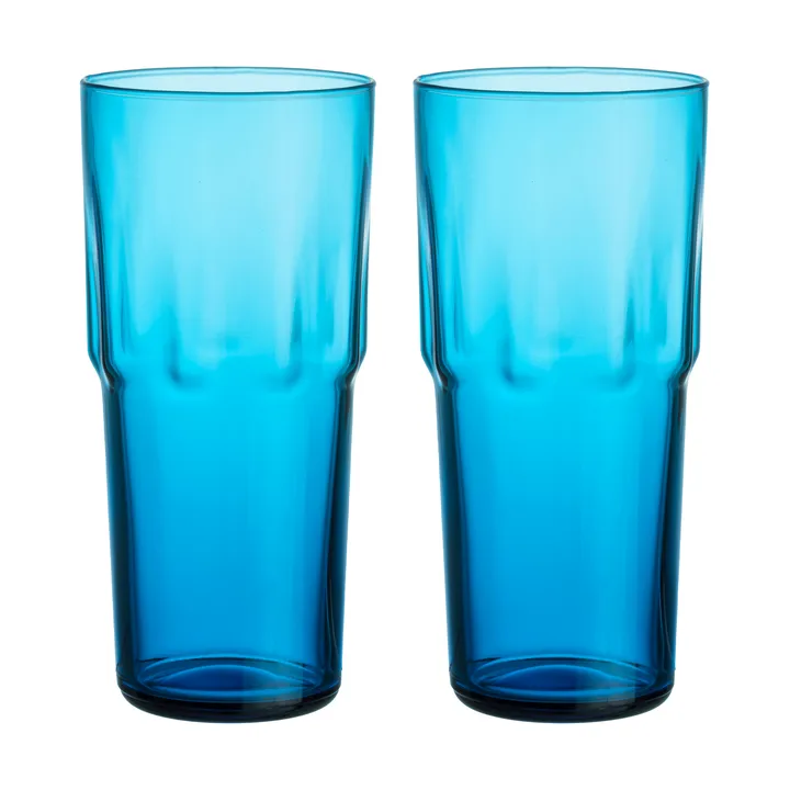 Solare drinking glass tall 39 cl 2-pack - Electric blue - Iittala
