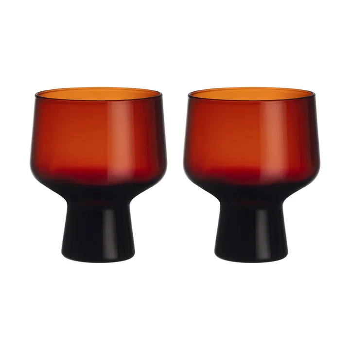 Solare glass on stem 29 cl 2-pack - Copper - Iittala