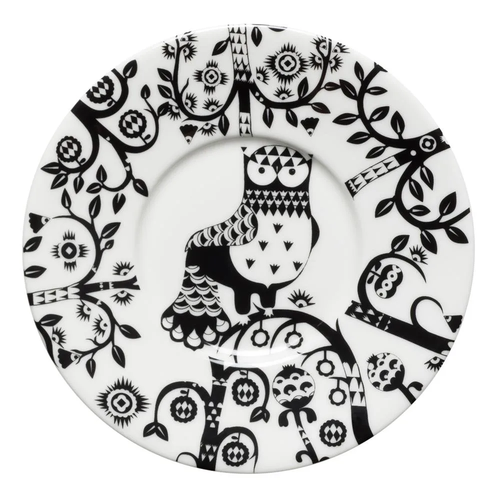 Taika coffee saucer, black Iittala
