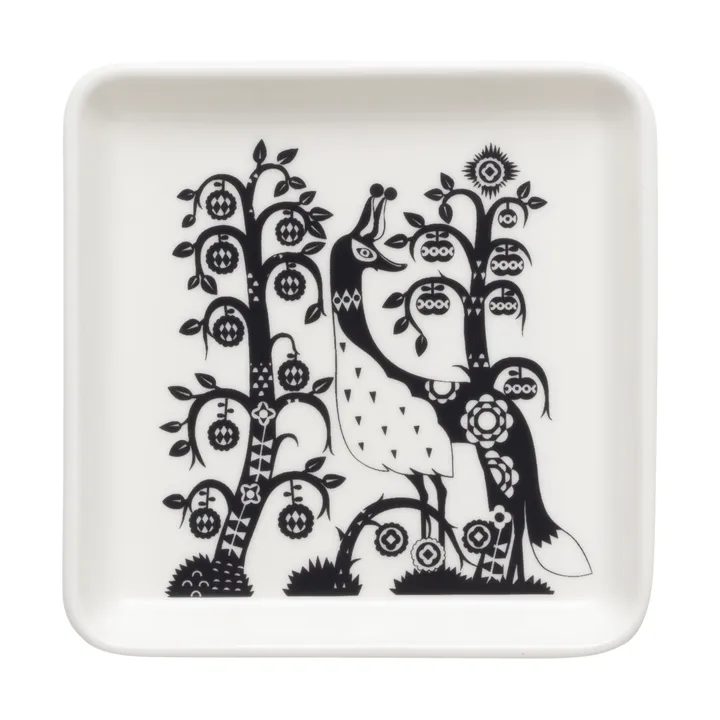 Taika plate 12x12 cm - Black - Iittala