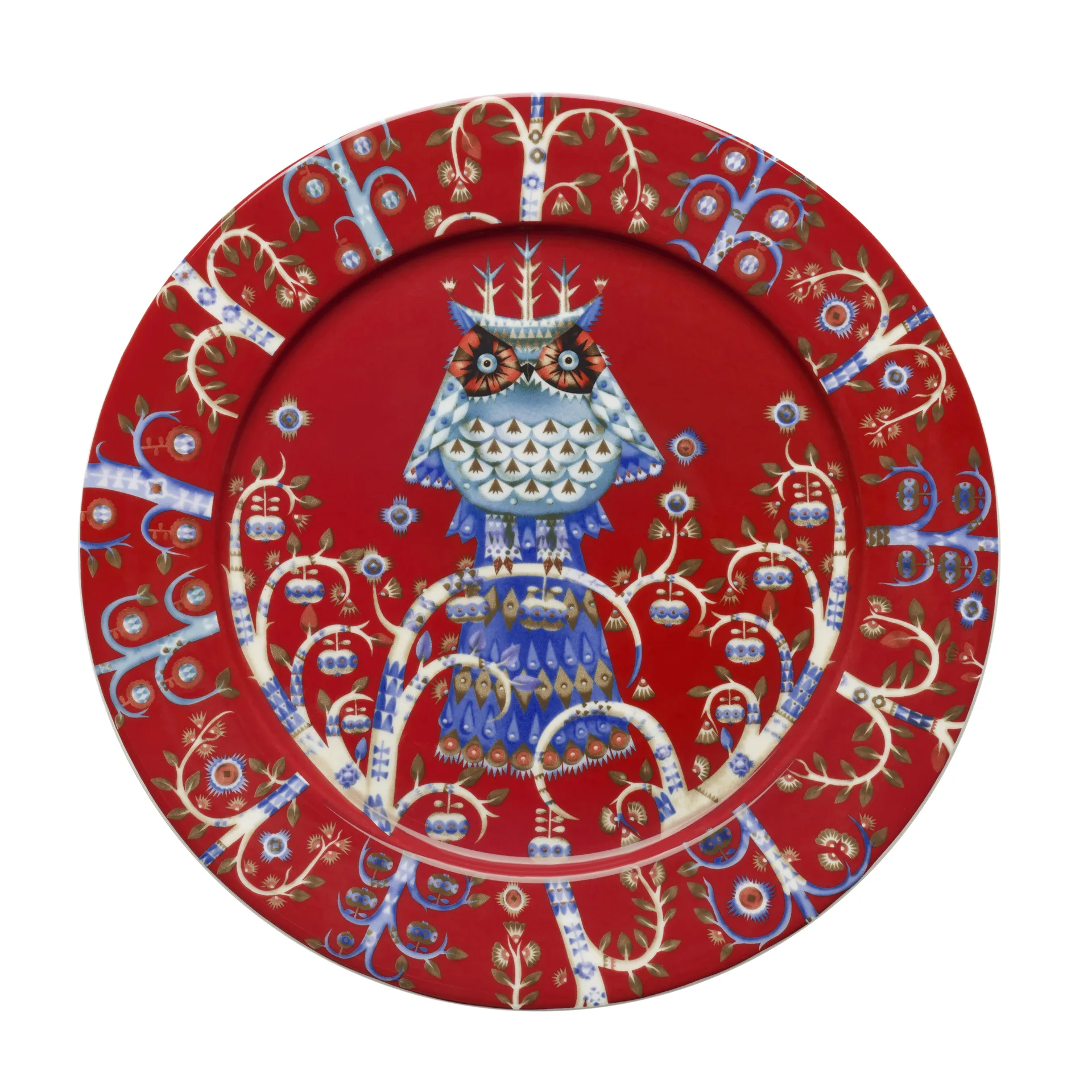 Taika plate 27cm, red Iittala