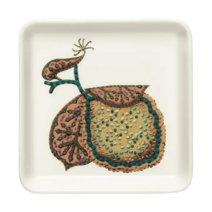 Taika Sato plate 12x12 cm - White-multi coloured - Iittala