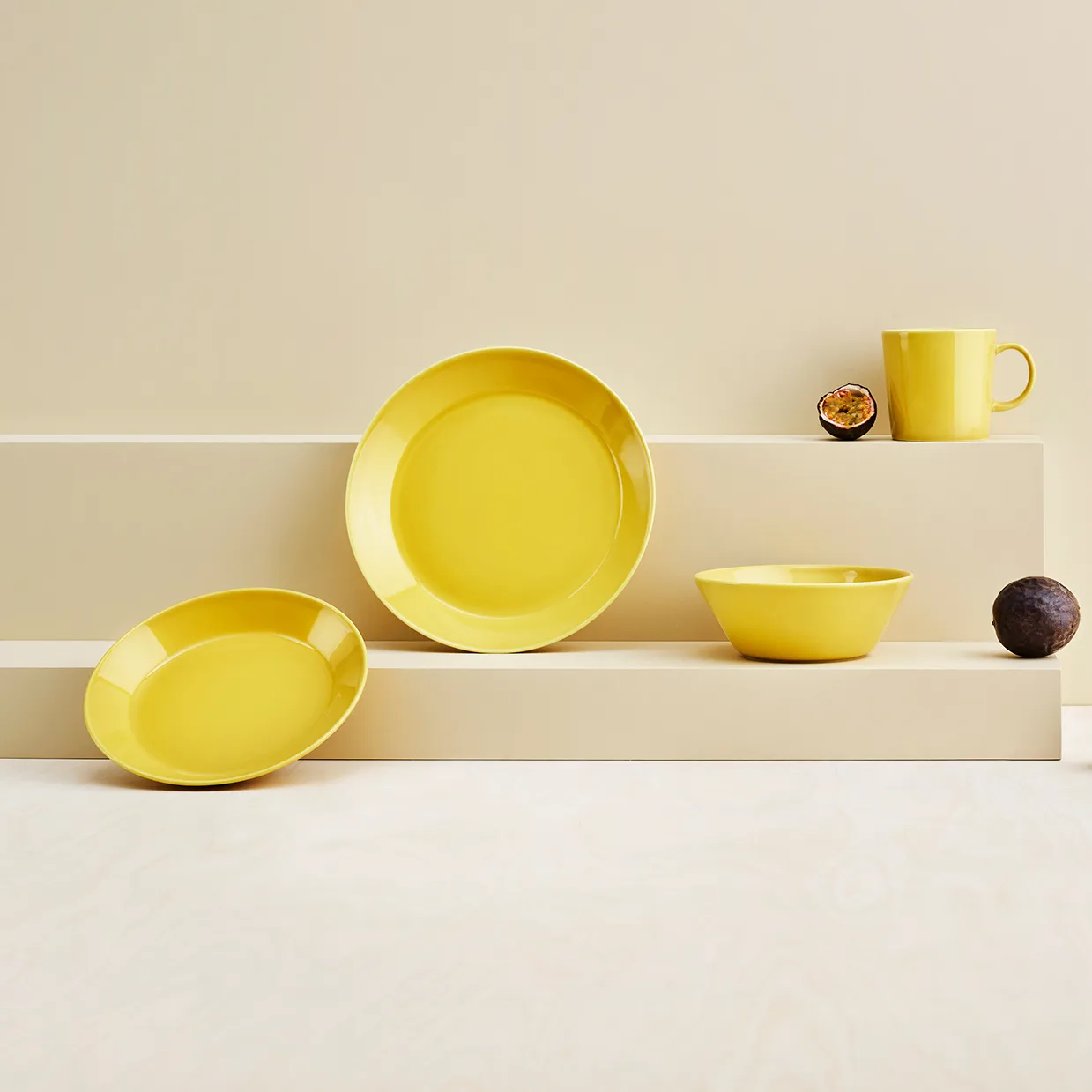 Teema plate Ø21 cm, honey (yellow) Iittala