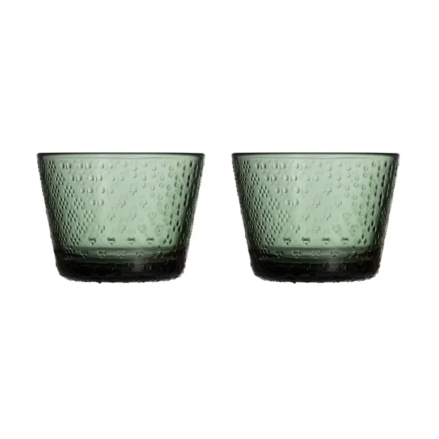 Tundra drinking glass 16 cl 2-pack, Pine green Iittala