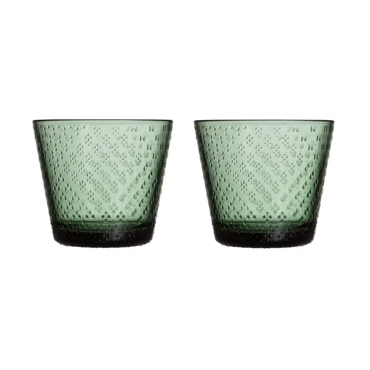 Tundra drinking glass 29 cl 2-pack - Pine green - Iittala