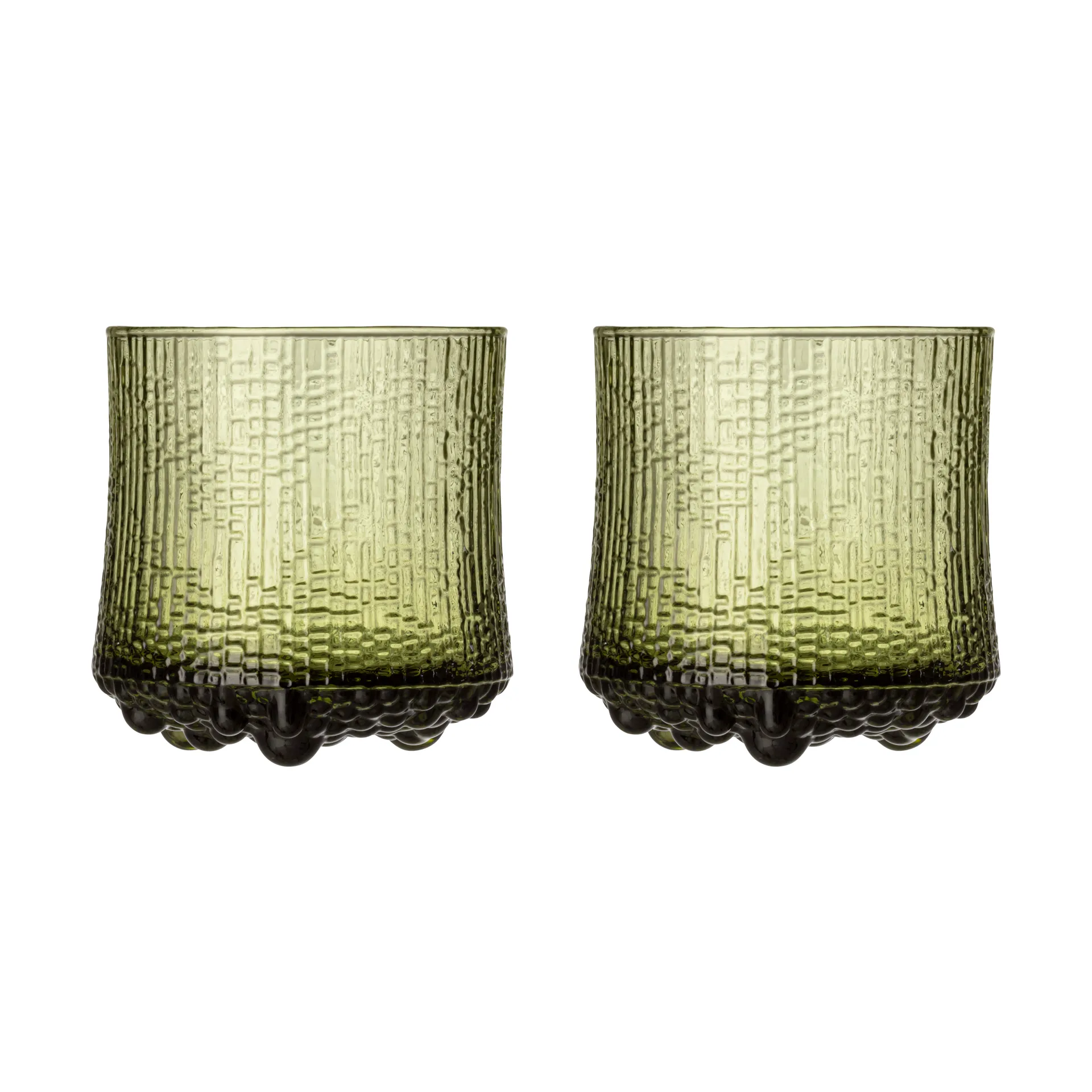 Ultima Thule On the rocks glass Finnish sand 2-pack, Green Iittala