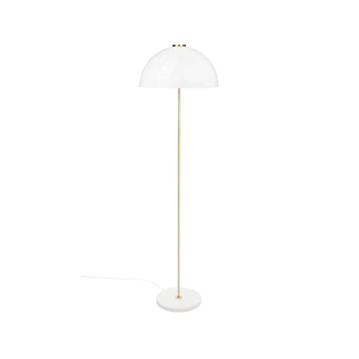 Kupoli floor lamp - White-brass details-white shade - Innolux