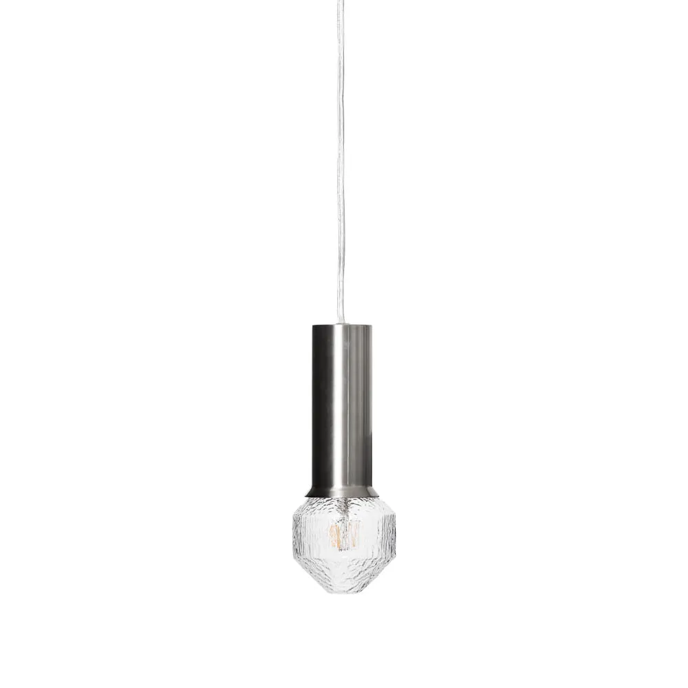 Milano pendant lamp, Brushed steel, 3 Innolux